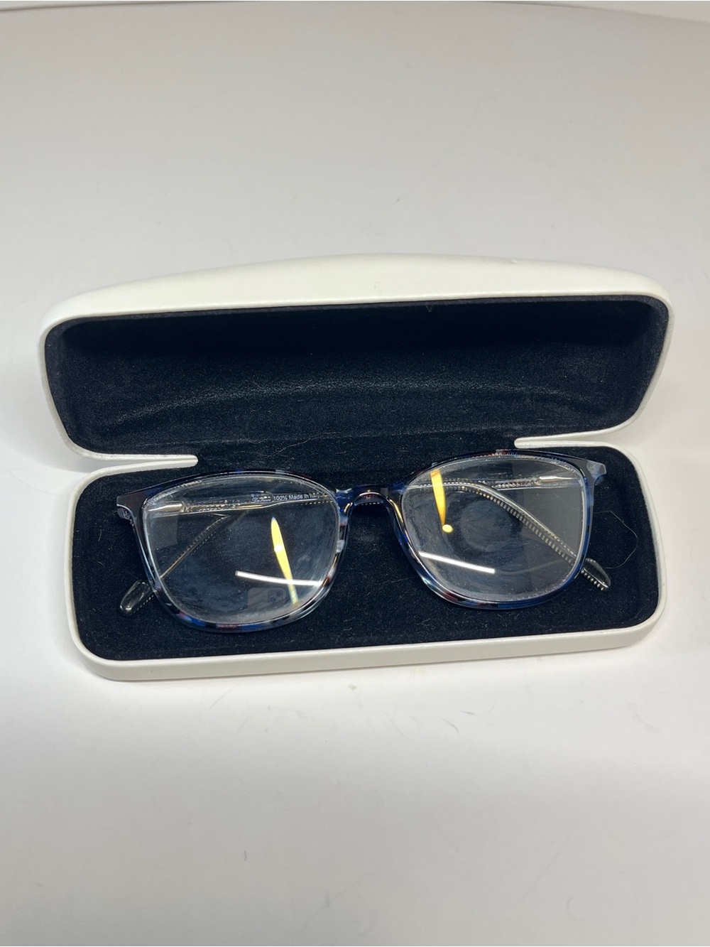 Da Vinci Made in Italy DV5000 52 17 c.01 Reading Glasses Frame CK Case Blue